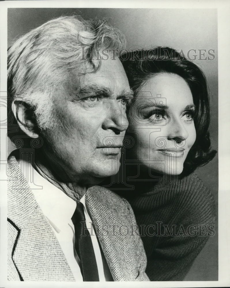Press Photo Lee Meriwether Buddy Ebsen on Barnaby Jones - cvp53727 - Historic Images