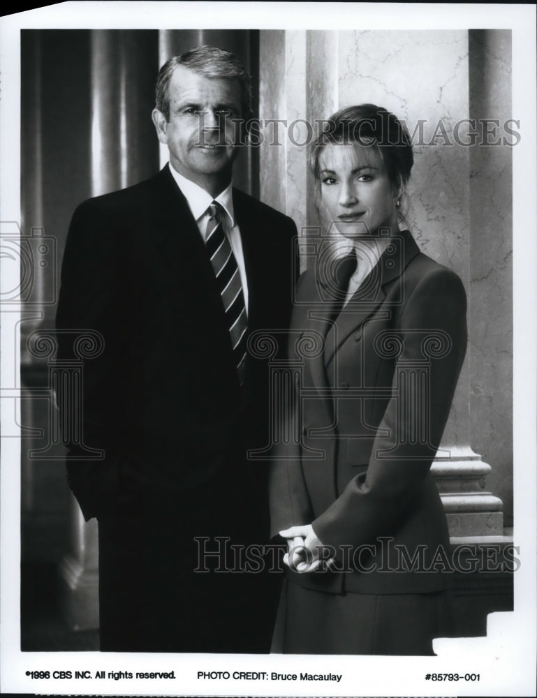 1997 Press Photo William Devane and Jane Seymour in The Absolute Truth - Historic Images