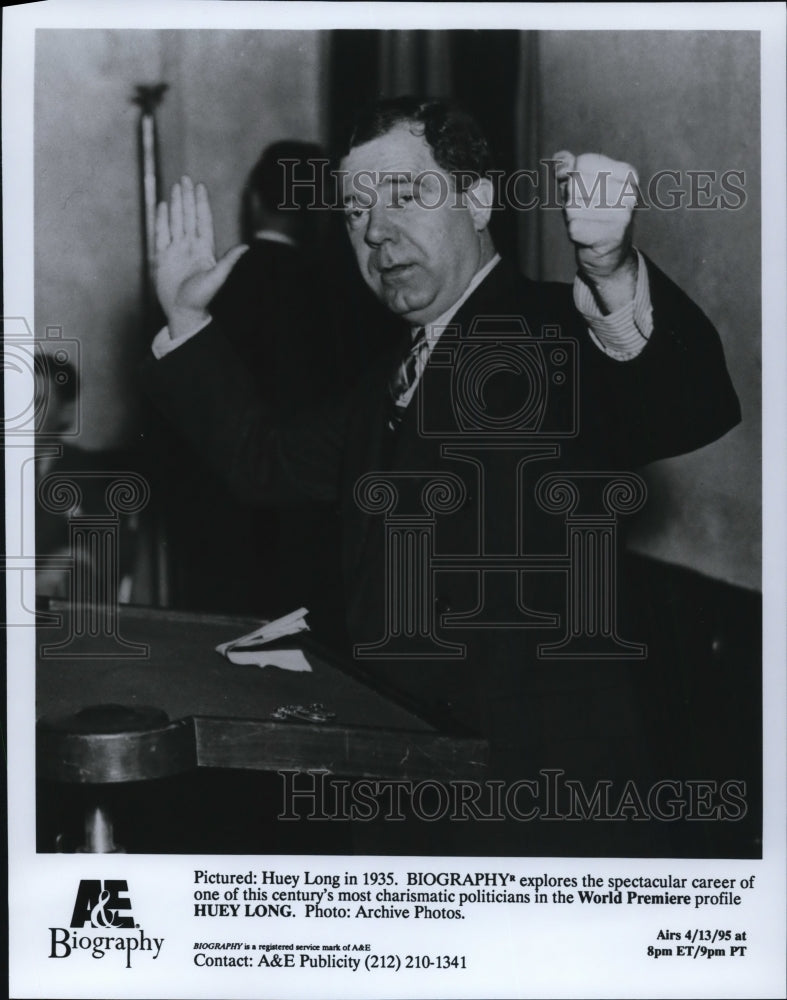 1995 Huey Long in 1935 Biography TV Special - Historic Images