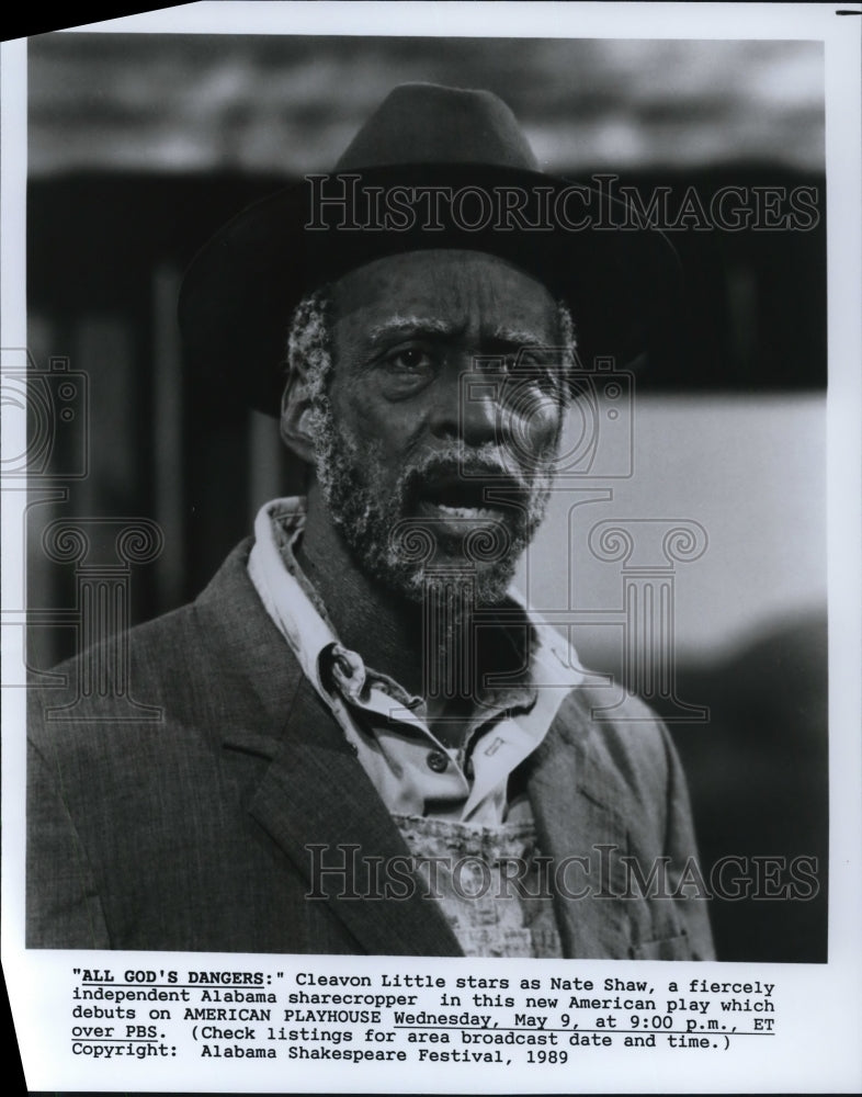 1989 Cleavon Little stars as Nate Shaw in All God&#39;s Dangers - Historic Images