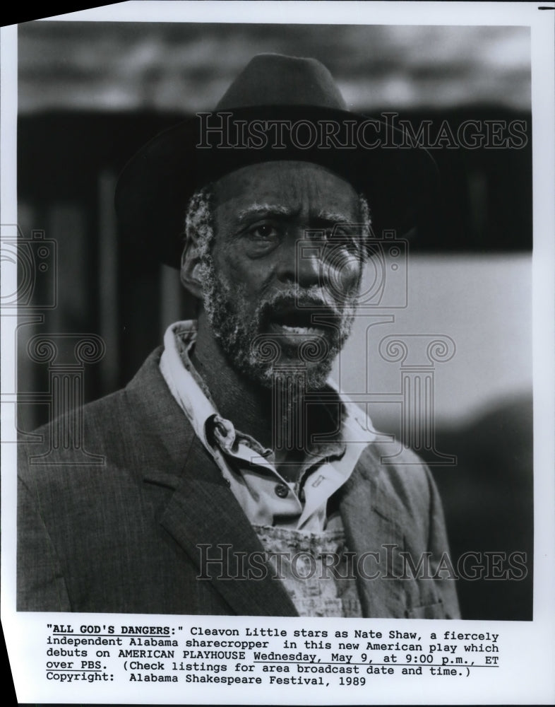 1989 Cleavon Little stars as Nate Shaw in All God's Dangers - Historic Images