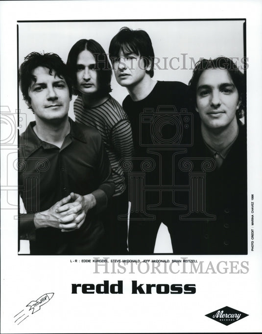 1997 Press Photo Eddie Kurdziel Steve McDonald Jeff McDonald and Brian Reitzell - Historic Images