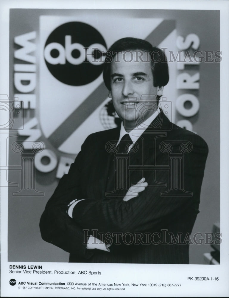 1987 Dennis Lewin Senior Vice President Production ABC Sports - Historic Images
