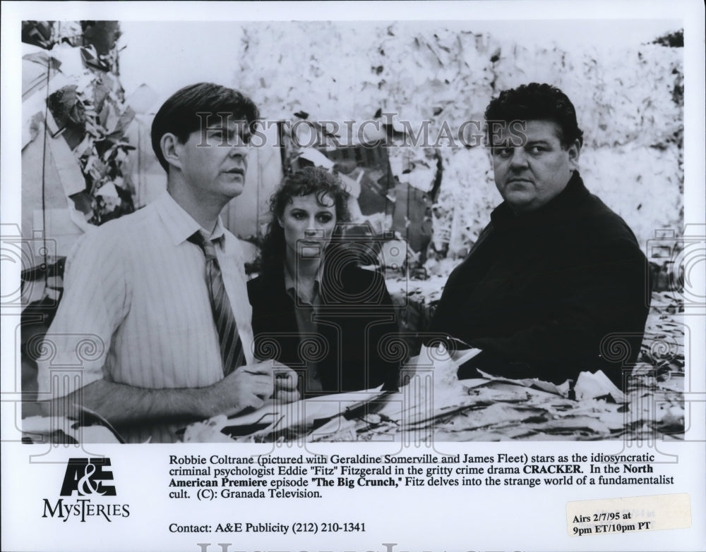 1995 Robbie Coltrane & Geraldine Somerville in The Big Crunch - Historic Images
