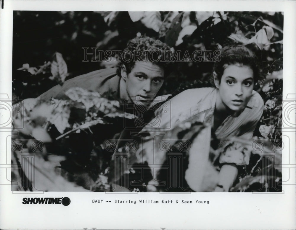 1986 Press Photo William Katt &amp; Sean Young in Baby - cvp54386 - Historic Images