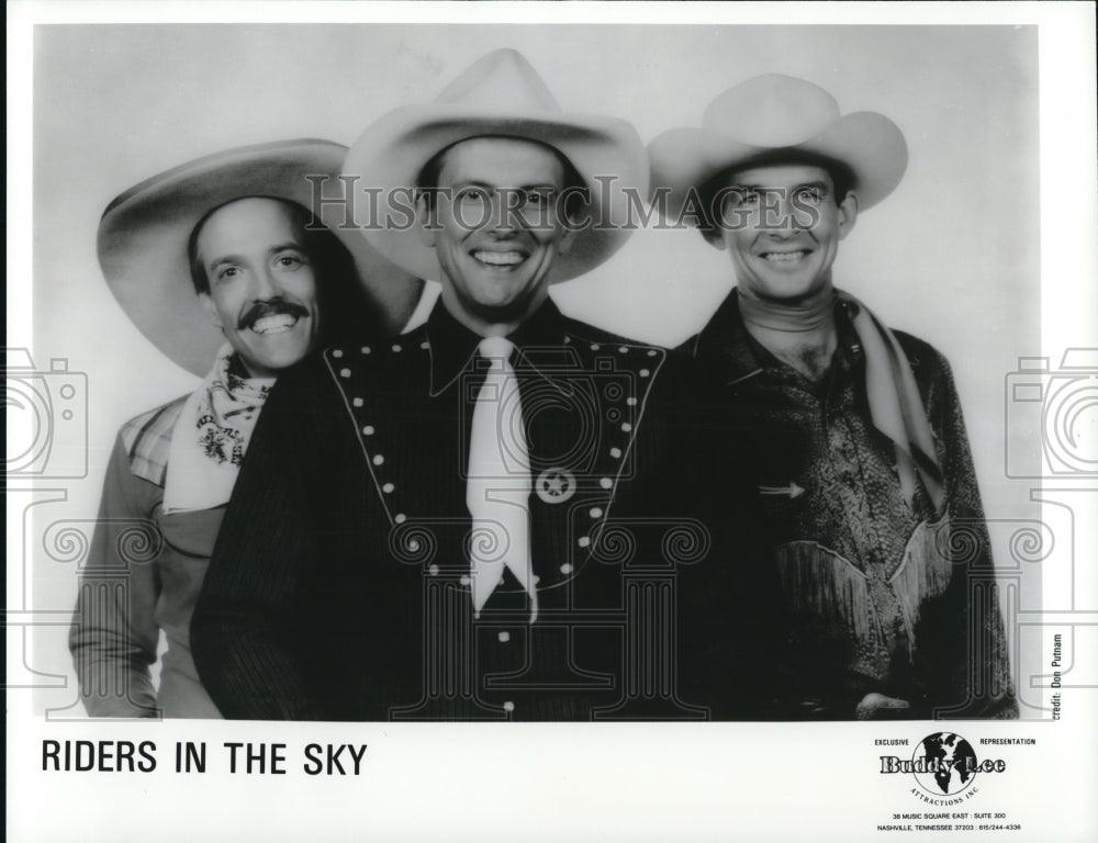 1990 Press Photo Douglas B. Green Paul Chrisman Fred LaBour Riders in the Sky- Historic Images