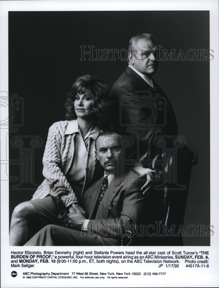 1992 Hector Elizondo Brian Dennehy Stefanie Powers Burden of Proof - Historic Images