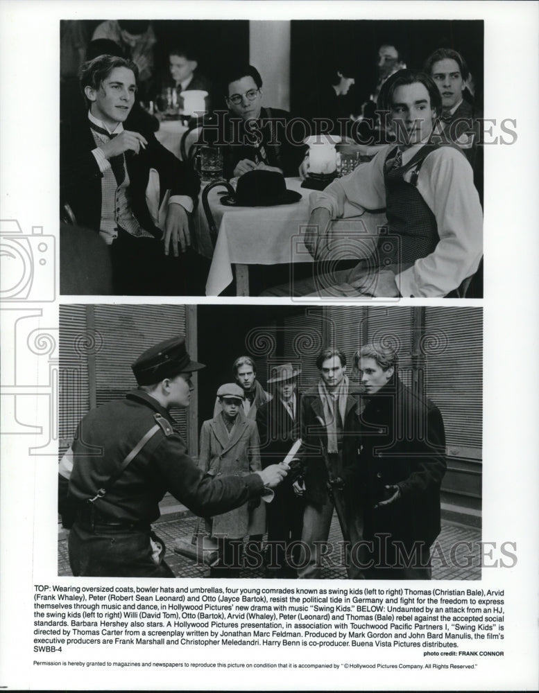 1994 Swing Kids Christian Bale Frank Whaley Robert Sean Leonard - Historic Images