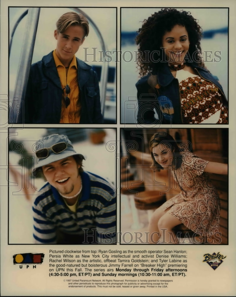 1997, Ryan Gosling Persia White Rachel Wilson on Breaker High - Historic Images