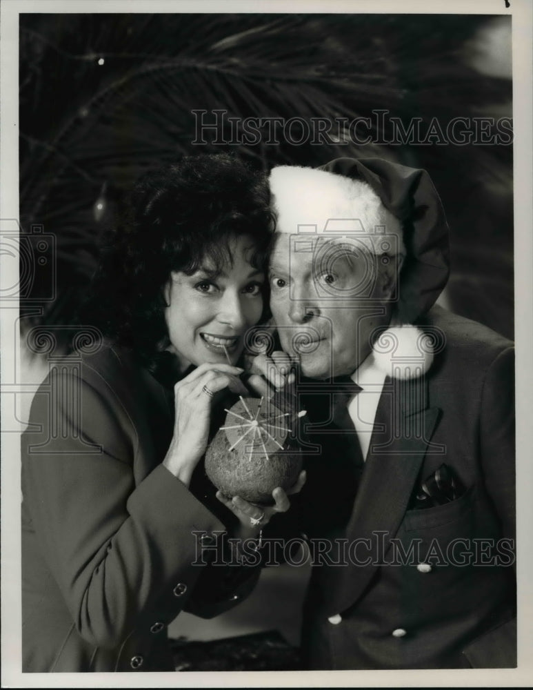 1990, Bob Hope Dixie Carter in Christmas Show from Bermuda - Historic Images