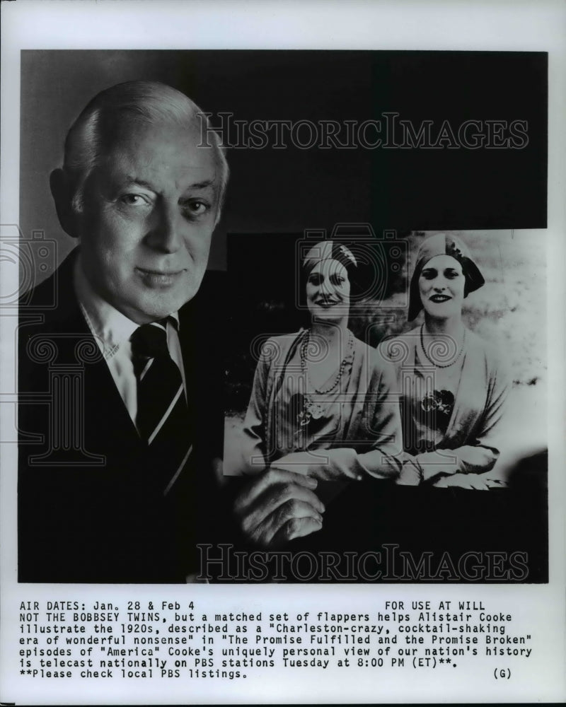 Press Photo Alistair Cooke &quot;America&quot; - cvp55223 - Historic Images