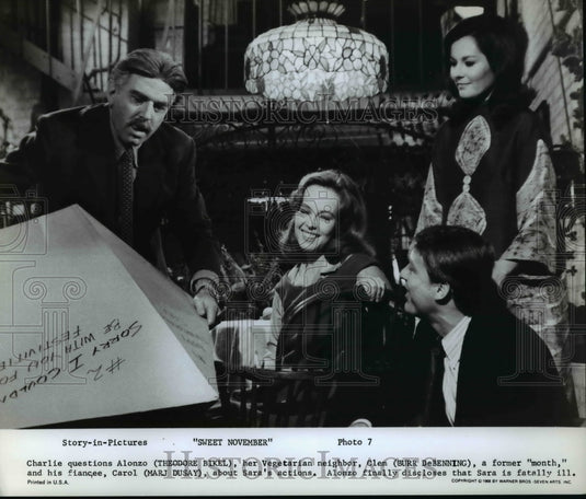 1968 Press Photo Sweet November Theodore Bikel Burke DeBenning Marj Dusay-Historic Images