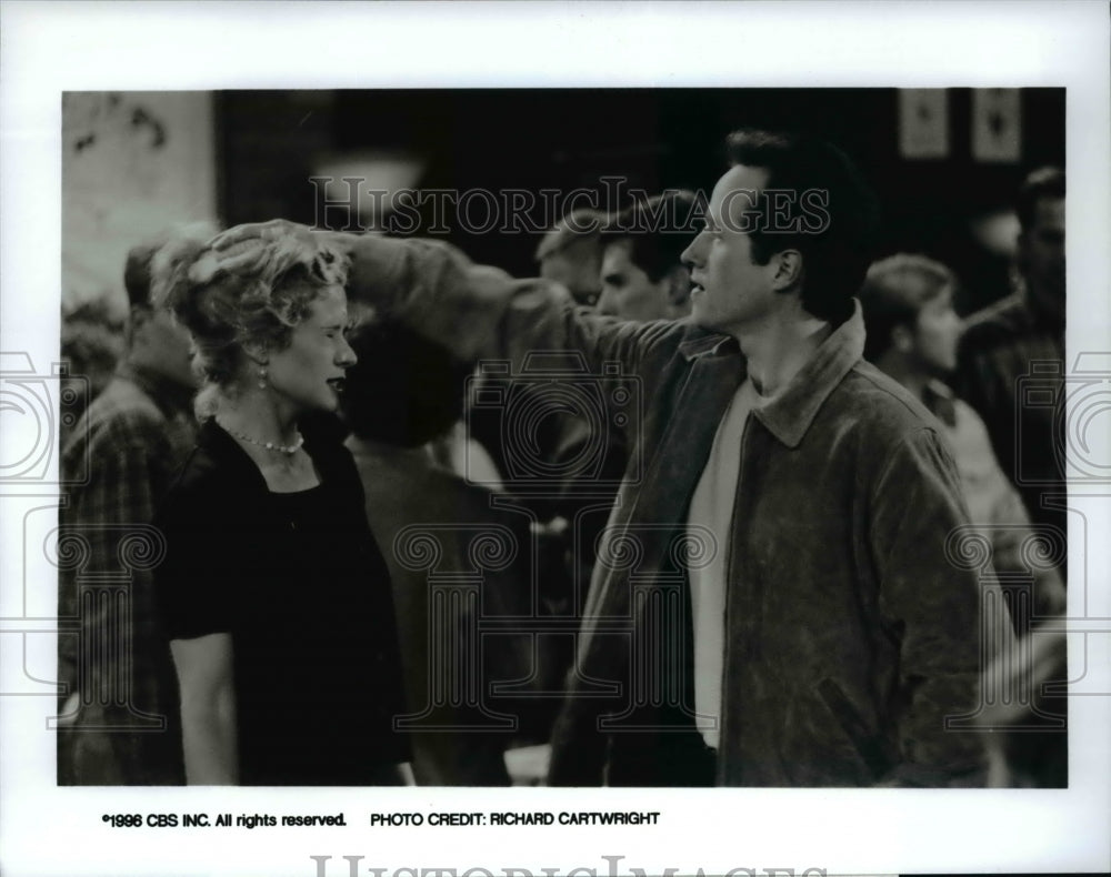 1996 Nancy Travis Tim Hopper in &quot;Almost Perfect&quot; - Historic Images