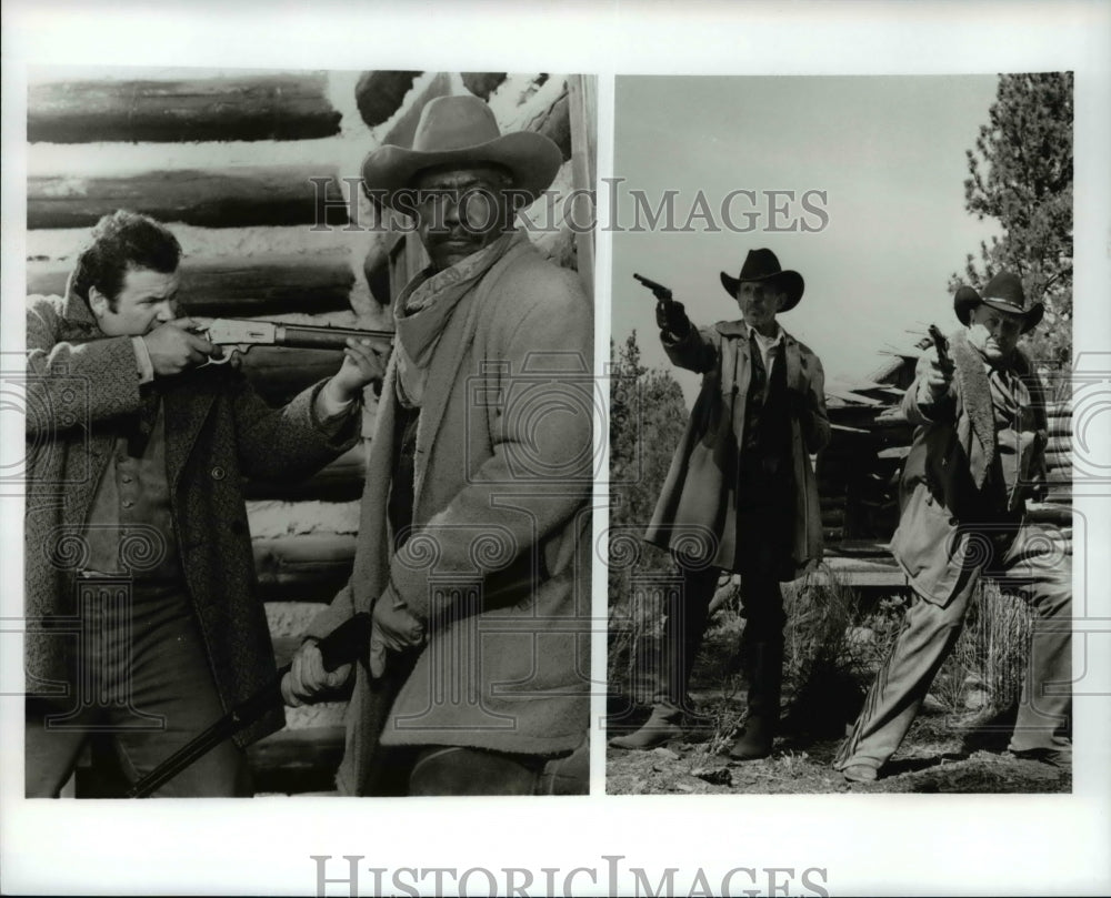 Press Photo Brian Leckner Richard Roundtree Leonard Nimoy Bea Johnson Bonanza - Historic Images