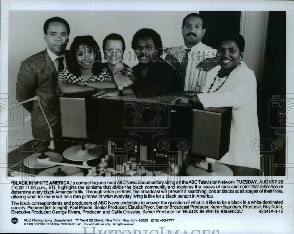 1989 Black In White America Paul Mason Claudia Pryor Karen Saunders - Historic Images