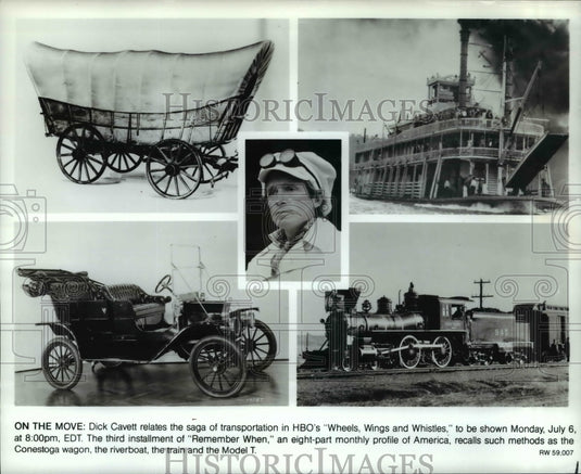 Press Photo Dick Cavett in Wheels, Wings, and Whistles - cvp56038 - Historic Images