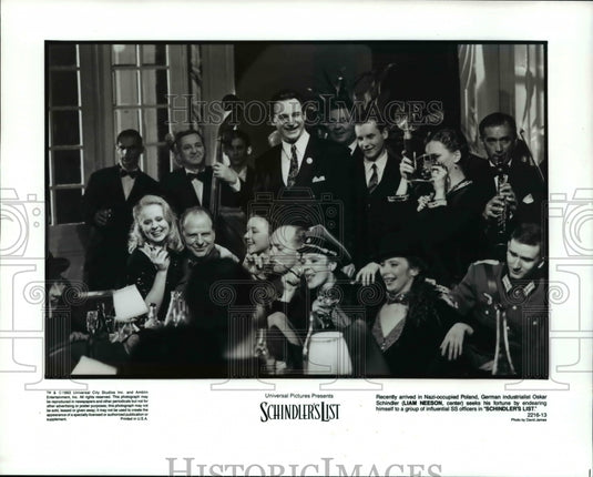 1993 Press Photo Schindelr's List Liam Neeson - cvp56161 - Historic Images