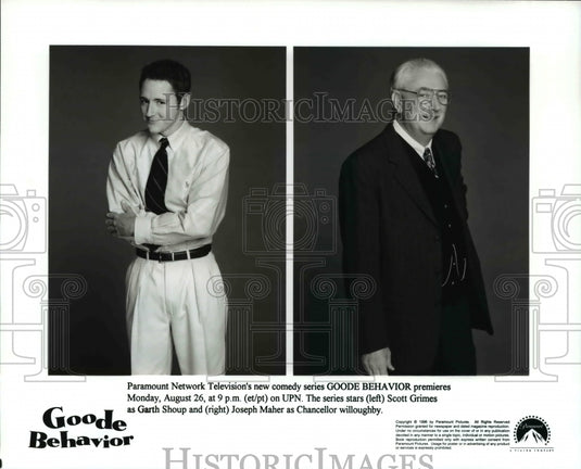 1996 Press Photo Scott Grimes and Joseph Maher on Goode Behavior - cvp56179 - Historic Images