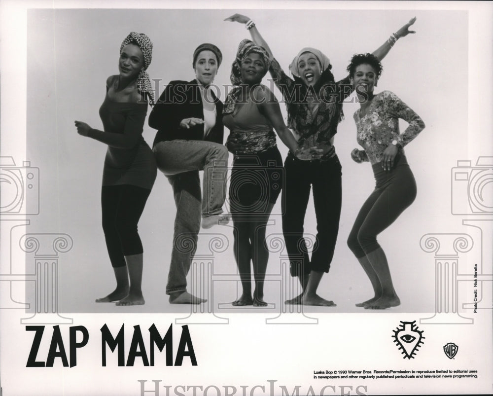 1993 Press Photo Marie Daulne and Zap Mama band - cvp56287 - Historic Images