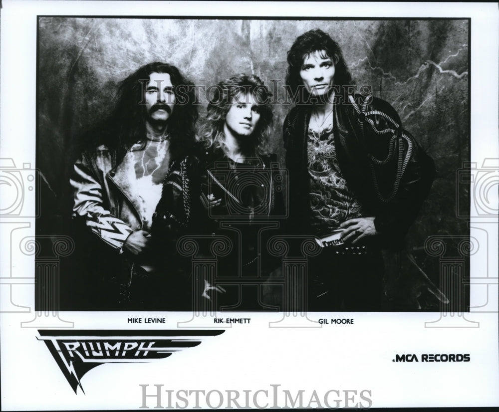 Press Photo Mike Levine Rik Emmett and Gil Moore of Triumph - cvp56377- Historic Images