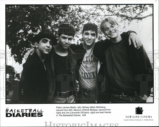 1995 James Madio, Mark Wahlberg, in The Basketball Diaries - Historic Images