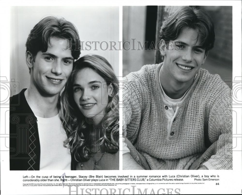 1995 Press Photo Bre Blair Christian Oliver in The Baby-Sitters Club - cvp56430 - Historic Images
