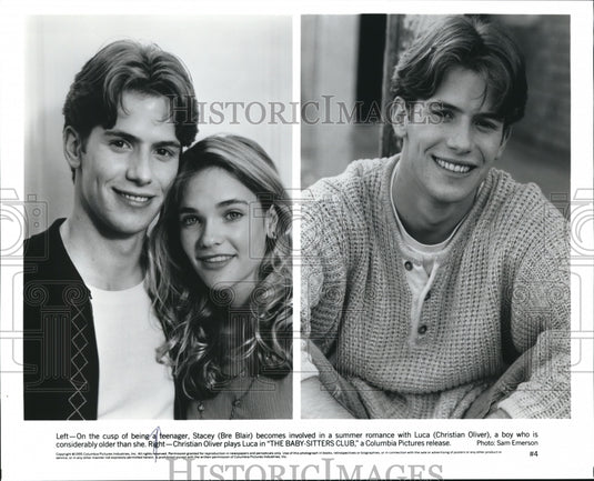 1995 Press Photo Bre Blair Christian Oliver in The Baby-Sitters Club - cvp56430 - Historic Images