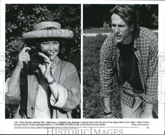 1995 Press Photo Ellen Burstyn Peter Horton in The Baby-Sitters Club - cvp56433 - Historic Images