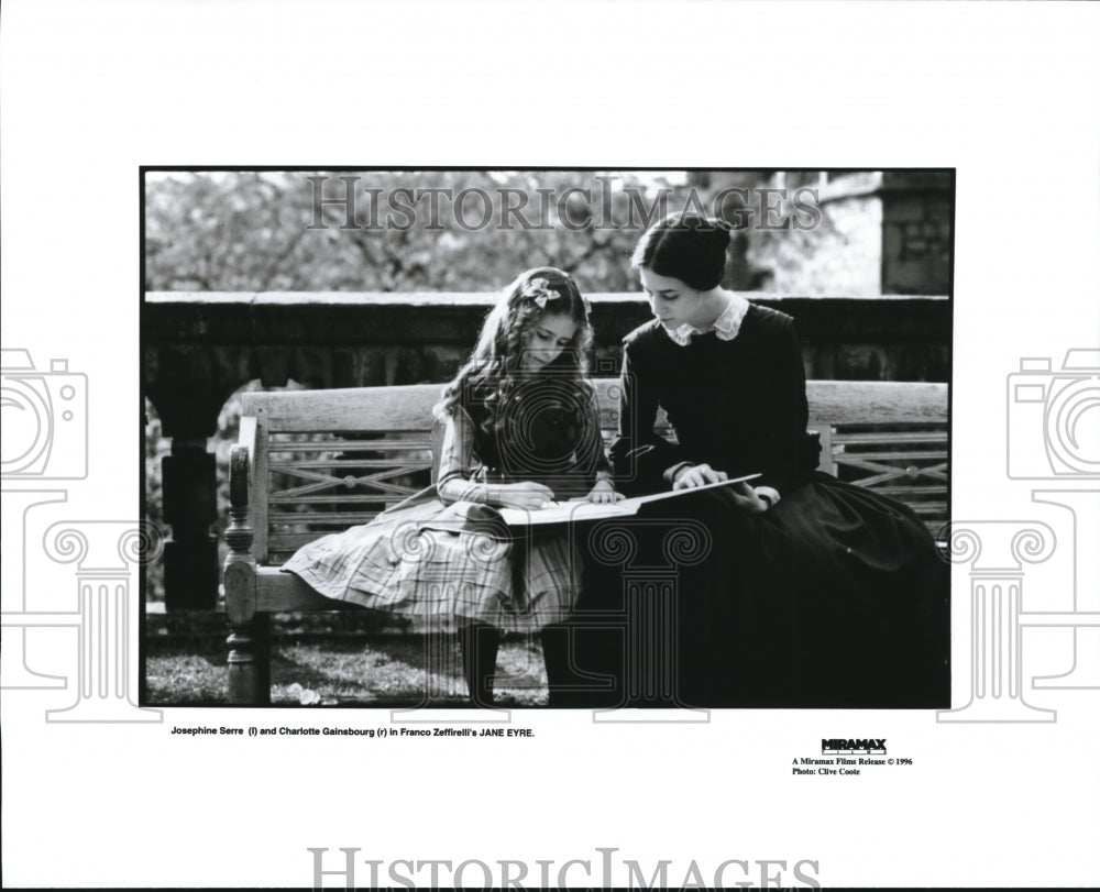 1996 Press Photo Josephine Serre Charlotte Gainsbourg in Jane Eyre - cvp56454 - Historic Images