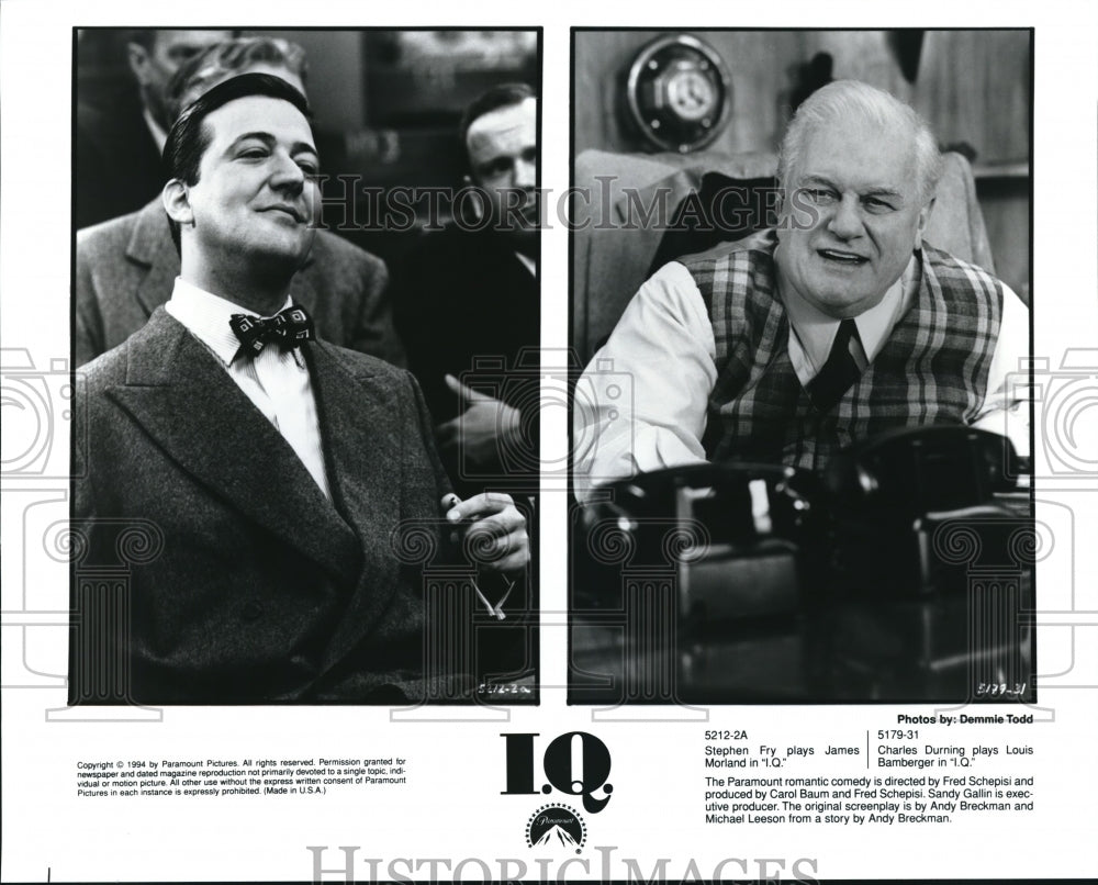 1994 Stephen Fry and Charles Durning in I. Q. - Historic Images