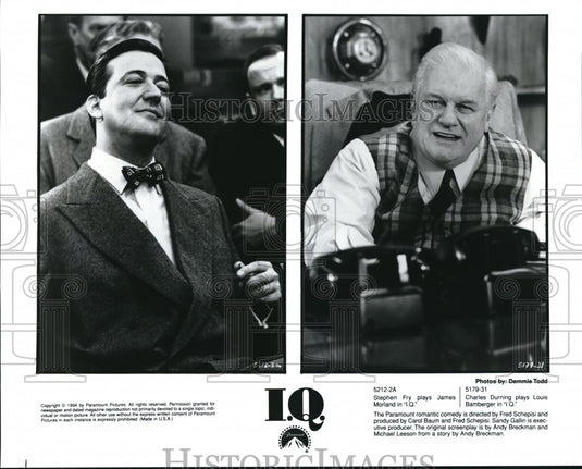 1994 Stephen Fry and Charles Durning in I. Q. - Historic Images
