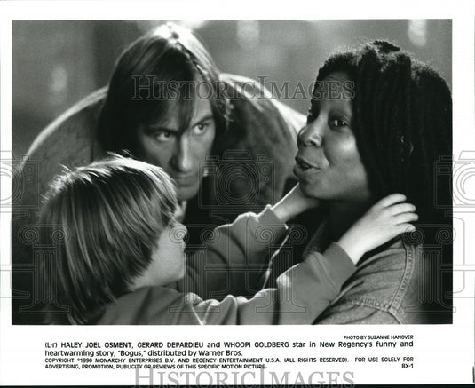 1996 Haley Joel Osment Gerard Depardieu Whoopi Goldberg In Bogus - Historic Images