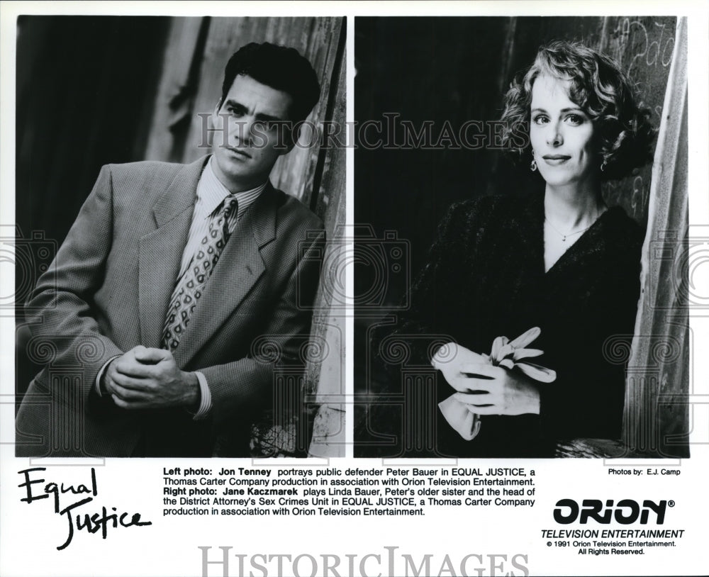 1991 Jon Tenney Jane Kaczmarek in Equal Justice - Historic Images