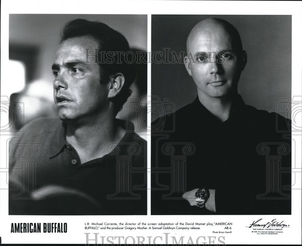 1996 Michael Corrente and Gregory Mosher on set of American Buffalo-Historic Images