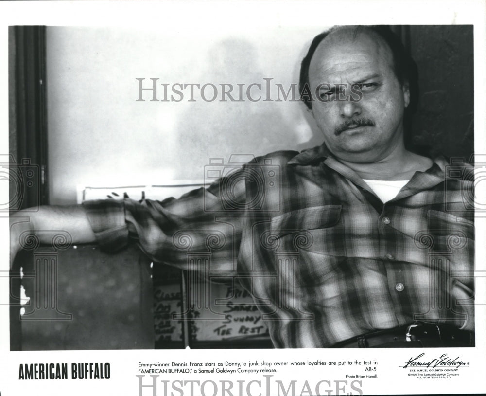 1996 Press Photo Dennis Franz stars as Donny in American Buffalo - cvp56681-Historic Images