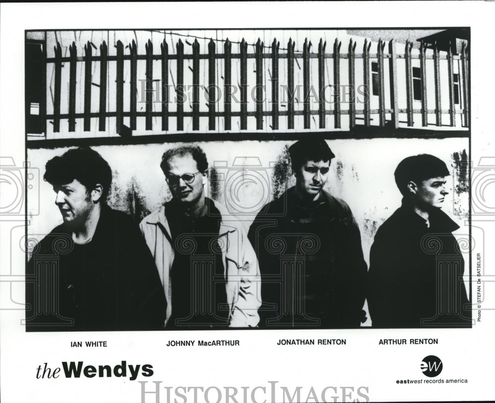 1991, I. White, J. MacArthur, J. Renton, A. Renton of The Wendys - Historic Images