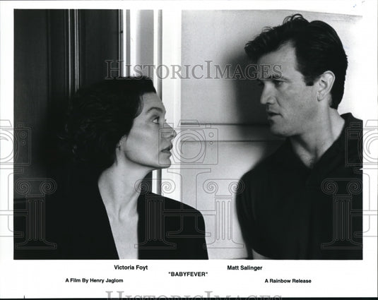 1995, Victoria Foyt & Matt Sallinger in Babyfever - cvp56839 - Historic Images