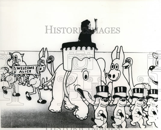 1973 Press Photo Alice In Wonderland - cvp56912-Historic Images