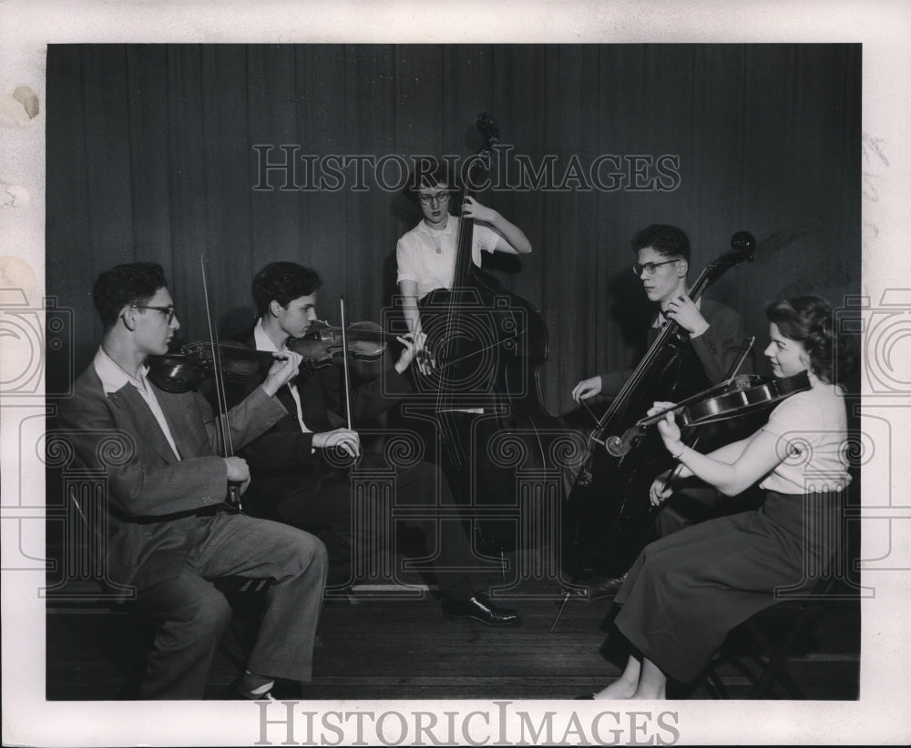 1954 West High School String Quintet  - Historic Images