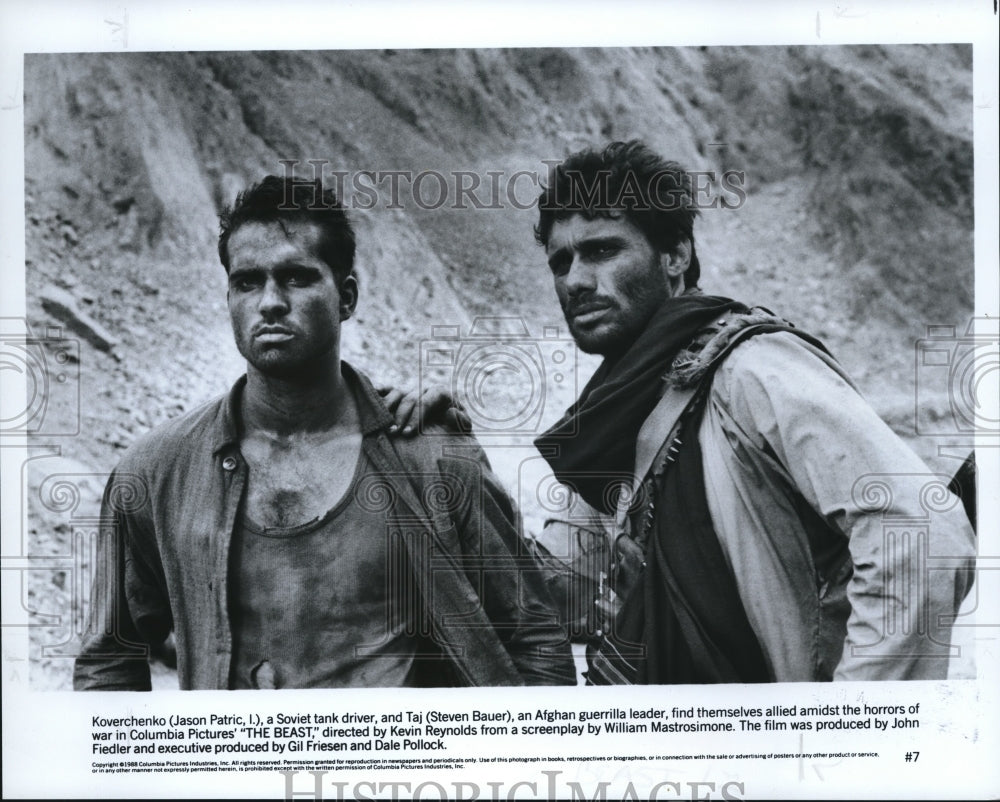 1990 Jason Patric and Steven Bauer star in The Beast - Historic Images