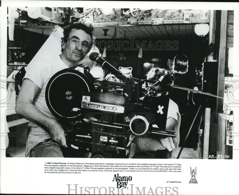 1986 Director Louis Malle on Location of Movie Alamo Bay  - Historic Images