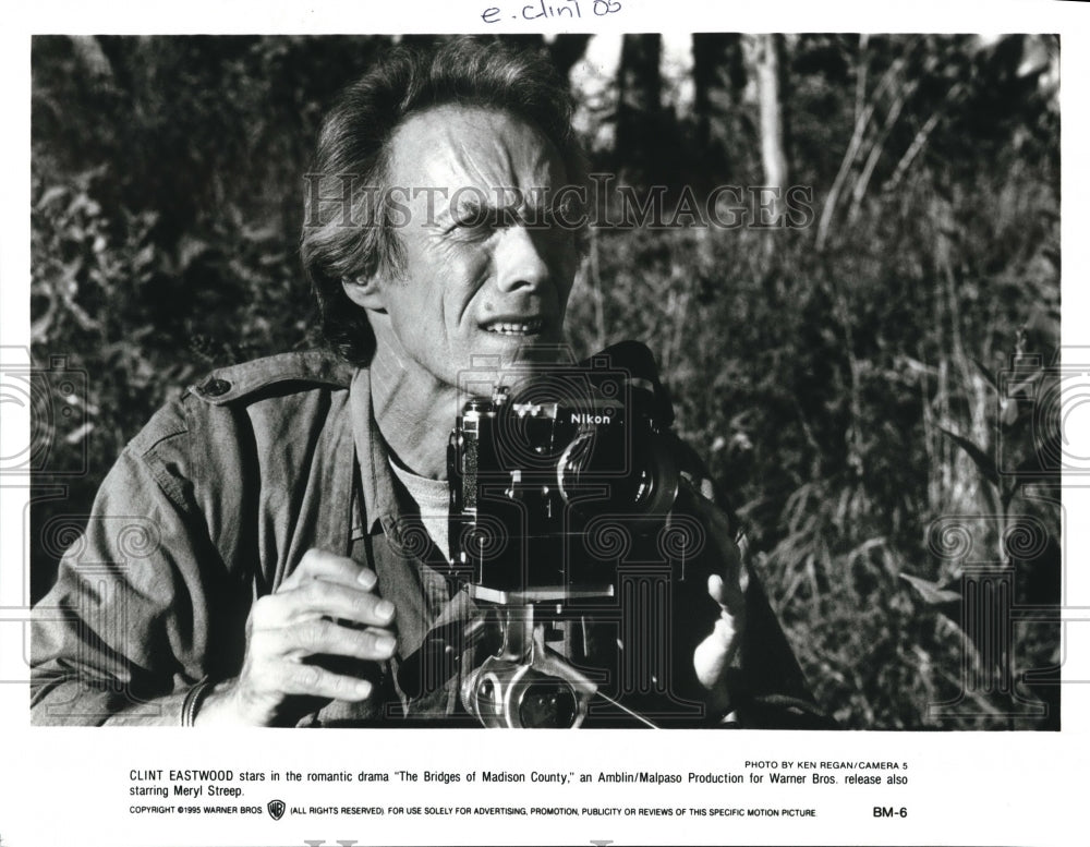 1995, Clint Eastwood in The Bridges of Madison County - cvp57207 - Historic Images