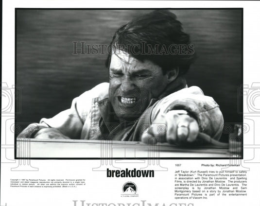 1997 Press Photo Kurt Russell in Breakdown - cvp57213 - Historic Images