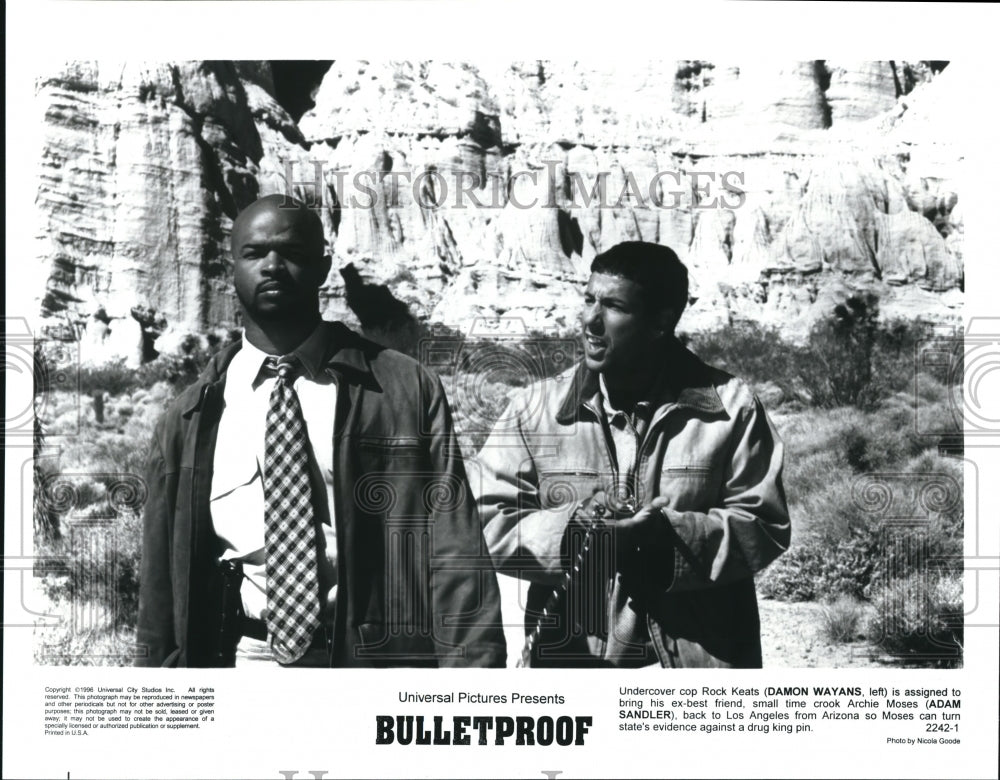 1996 Press Photo Movie Bulletproof-Historic Images