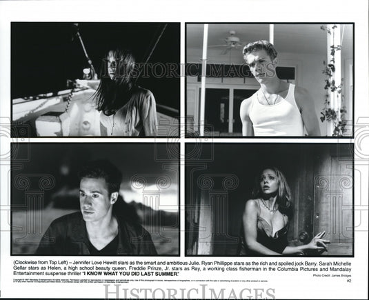 1997, Jennifer Love Hewitt in I Know What You Did Last Summer - Historic Images