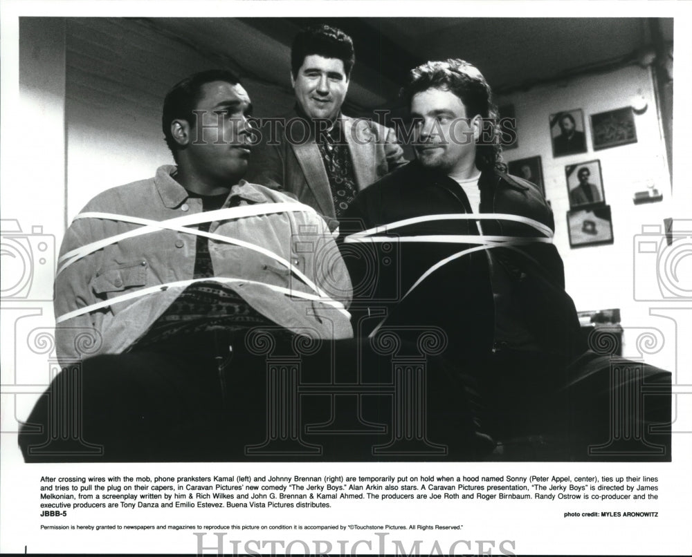 Kamal, Johnny Brennan &amp; Peter Appel in The Jerky Boys - Historic Images