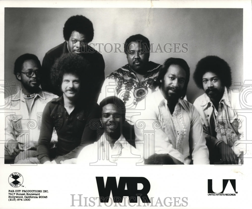 1983 Press Photo Musical Group War - cvp57374- Historic Images