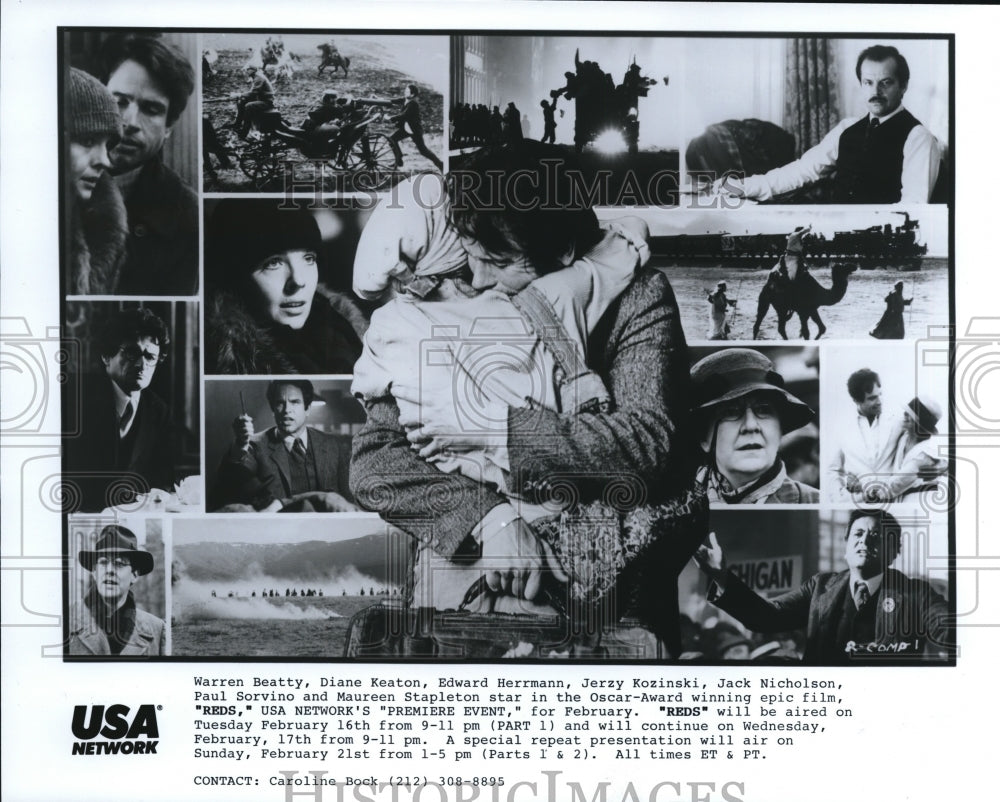 Press Photo USA Network presents Reds with Warren Beatty and Diane Keaton - Historic Images
