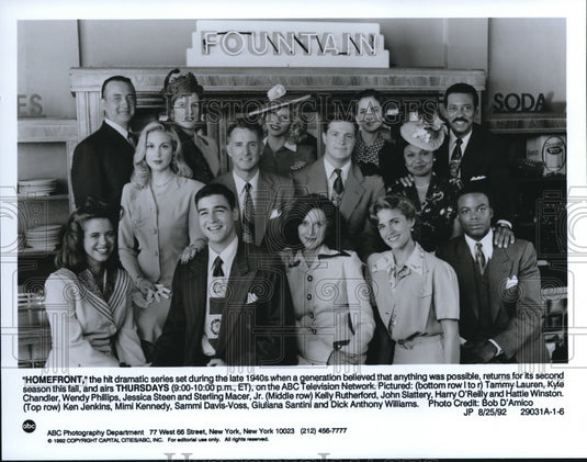 1992 Press Photo Tammy Lauren Kyle Chandler Wendy Phillips Jessica Steen - Historic Images