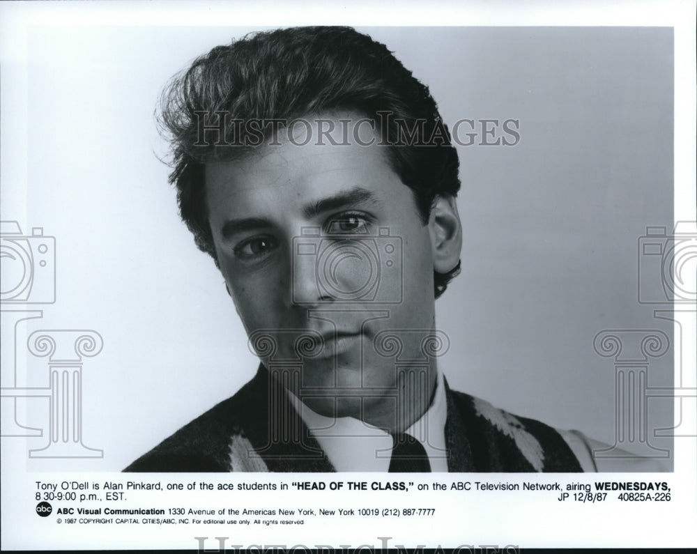 1987 Press Photo Tony O&#39;Dell Head Of The Class - cvp57650- Historic Images